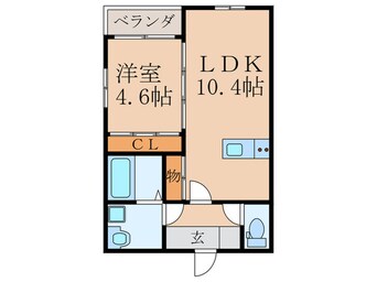 間取図 ＢＲＡＶＥ　ＢＡＳＥ行橋