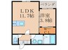 ＢＲＡＶＥ　ＢＡＳＥ行橋 1LDKの間取り