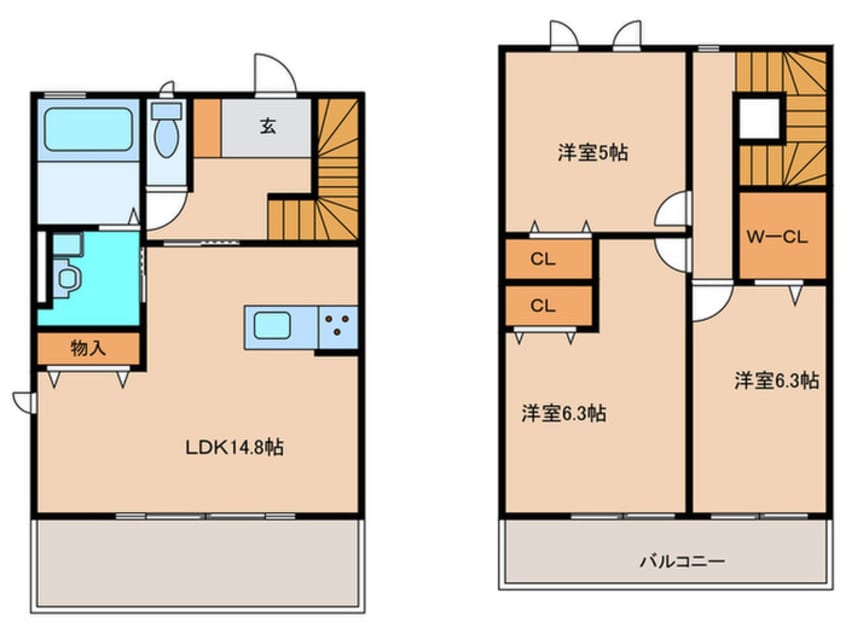 間取図 プレステージ和白Ⅵ　D棟