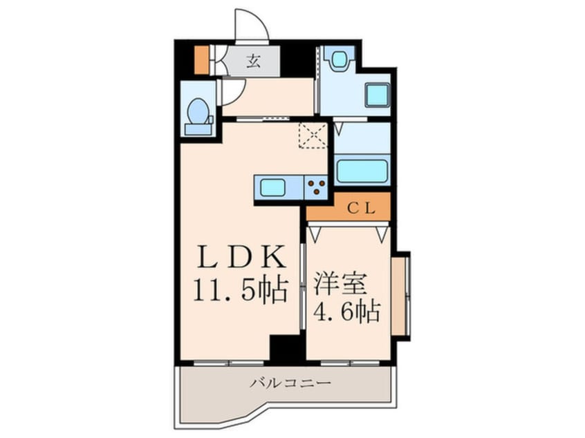 間取図 サンシャイン長崎街道黒崎