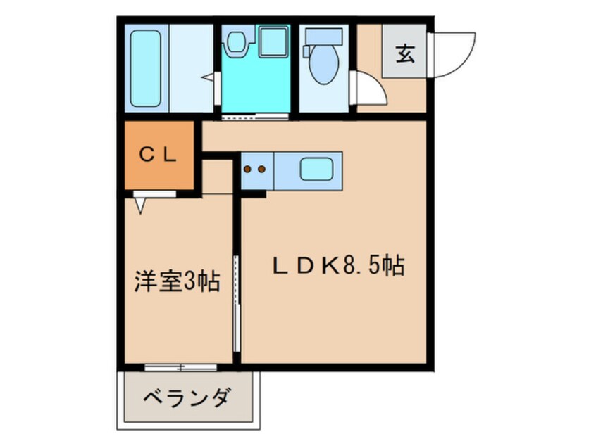 間取図 パインビレッジB棟