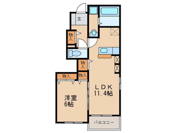 間取り図 レジデンス木屋瀬Ｂ