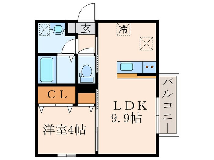 間取り図 サンヒルズ愛坂C棟