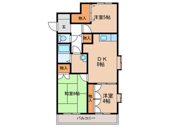 間取図 ブルーム三ヶ森