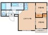 仮)カトレア和白 2LDKの間取り