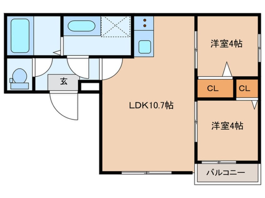 間取図 仮)カトレア和白