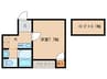 ラピス貝塚 1Kの間取り