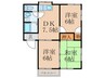 コーポ田園Ａ 3DKの間取り