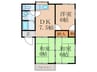 コーポ田園Ａ 3DKの間取り