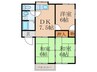 コーポ田園Ａ 3DKの間取り