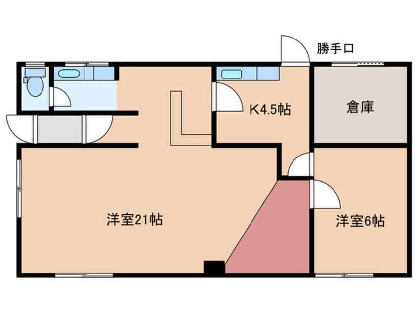 間取図 大和アパ－ト