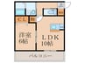 レミエ潤野Ｗ 1LDKの間取り