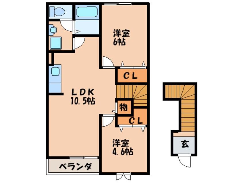 間取図 ラッフィナ－トⅡ