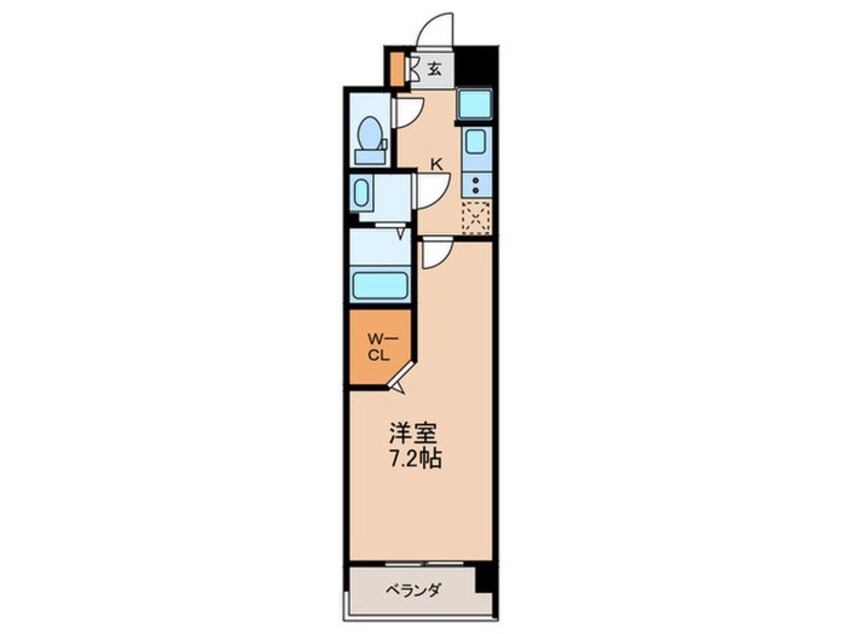 間取図 MELDIA Clarest 西新南