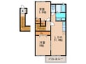 メゾンシャンボ－ルの間取図