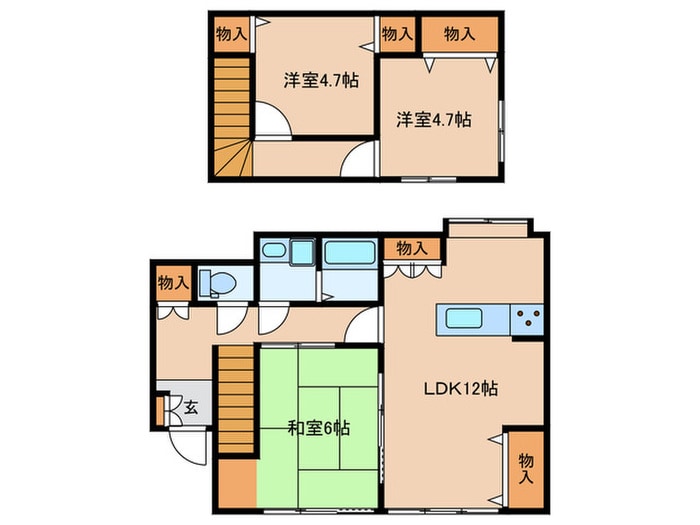 間取り図 力丸町戸建