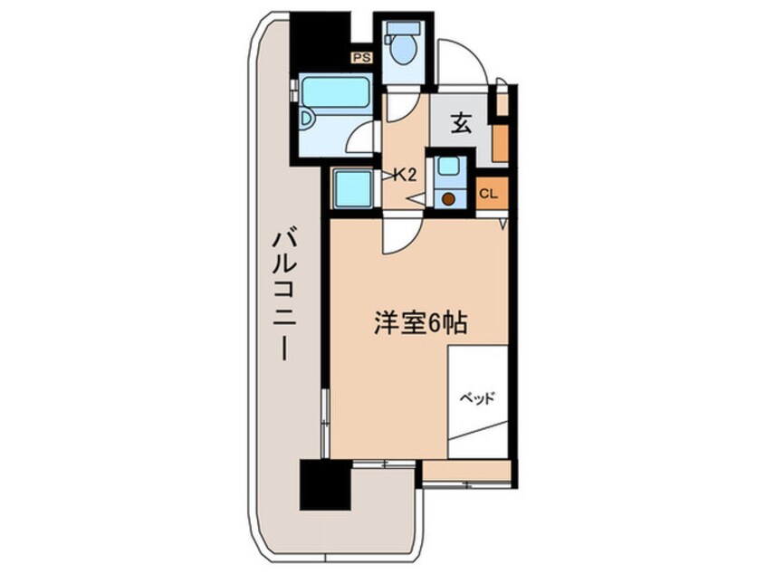 間取図 アルファコンフォート福岡西新