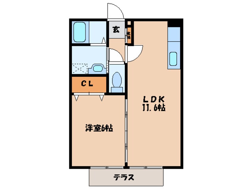 間取図 アモ－レ原田