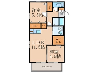 間取図 リブイン若園