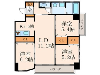 間取図 ＭＤＩロイヤルレジデンス大手町