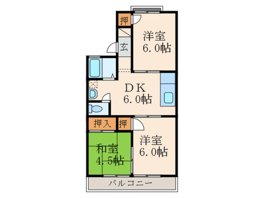 間取図 グランディール志井