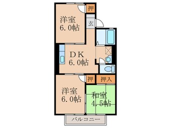 間取図 グランディール志井