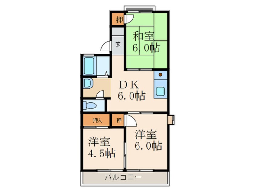 間取図 グランディール志井