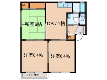 間取図 バリュージュ　Ｂ棟
