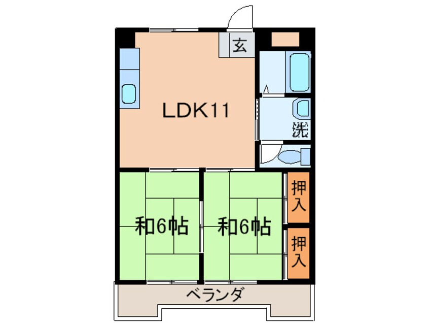 間取図 シャトレ上本町