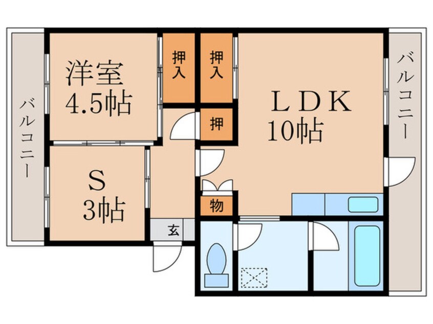 間取図 オアシス中曽根