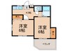 エディフィシオ須恵 2Kの間取り