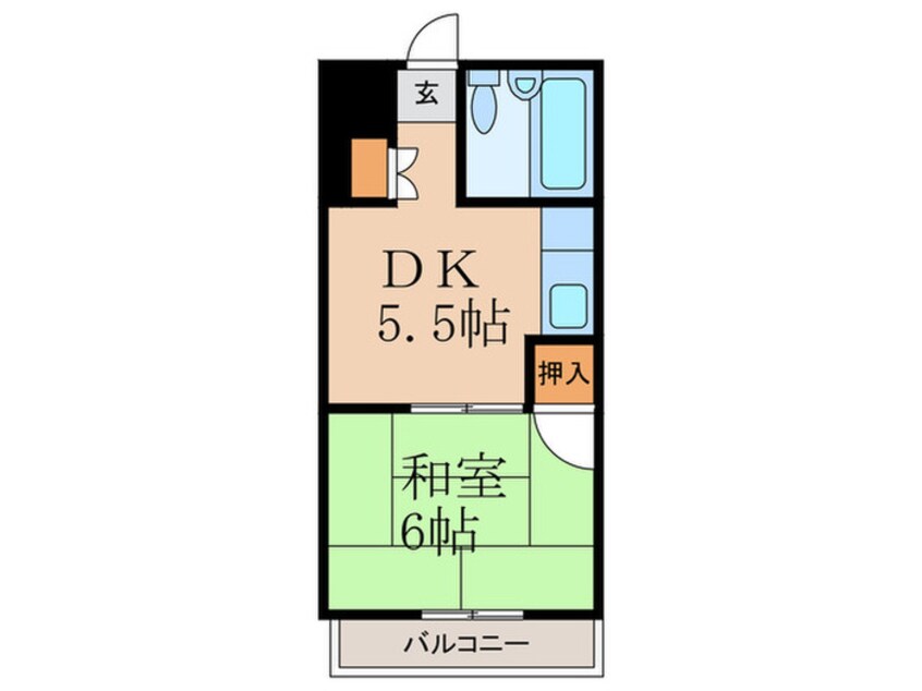 間取図 林ビルⅡ