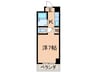 ヒカリビル 1Kの間取り
