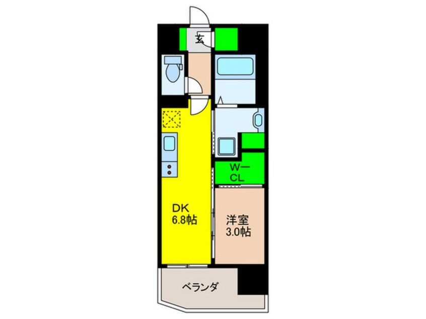 間取図 デュオフラッツ六本松