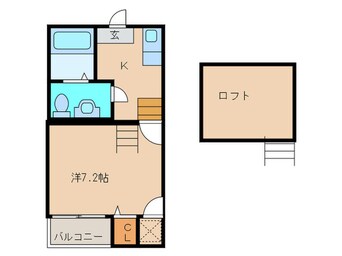 間取図 ベネフィスタウン吉塚2