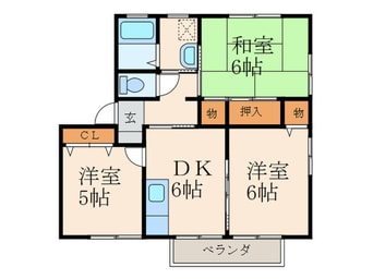 間取図 エスポワ－ル加用