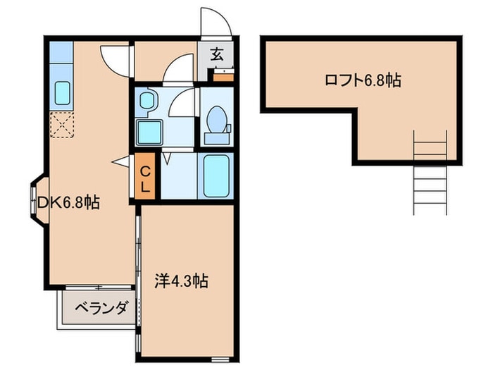 間取り図 ポラリス周船寺Ⅱ