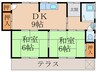 コーポみのり 2DKの間取り