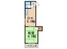 シャトレ祇園原 1DKの間取り
