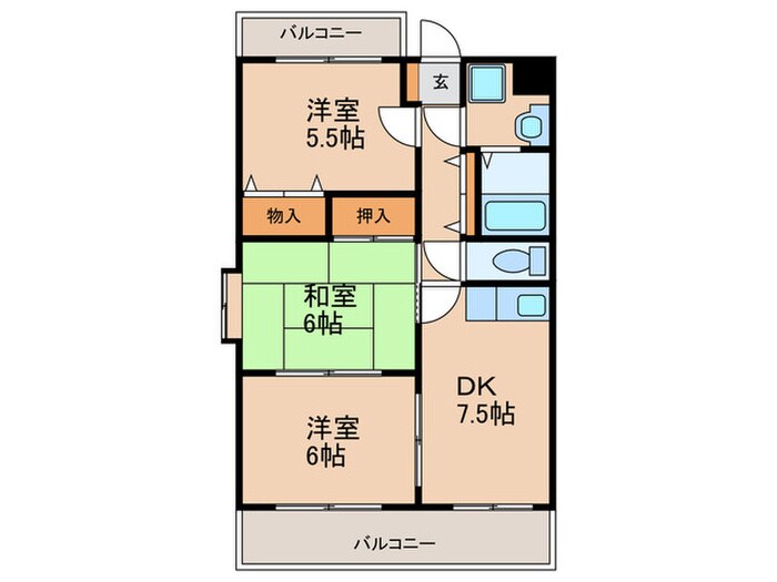 間取り図 こうかマンション
