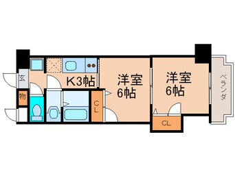 間取図 Hamiel九工大前