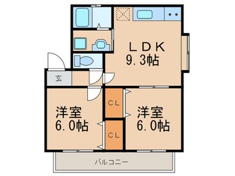 間取図 メゾンドエリーⅡ