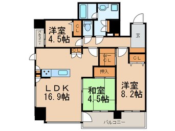 間取図 ｱﾒｯｸｽ博多ﾍﾞﾙﾃｯｸｽﾃｰｼﾞ（1006）