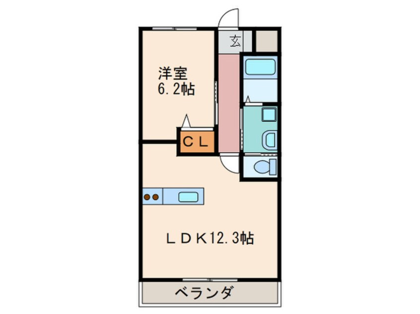 間取図 キャトルセゾン