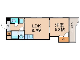 間取図 クレアヒルズ浅生