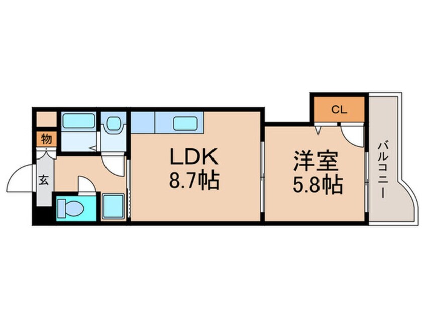 間取図 クレアヒルズ浅生