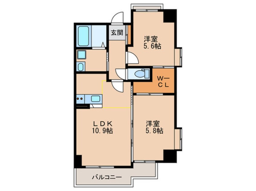 間取図 ヒルクレスト百道