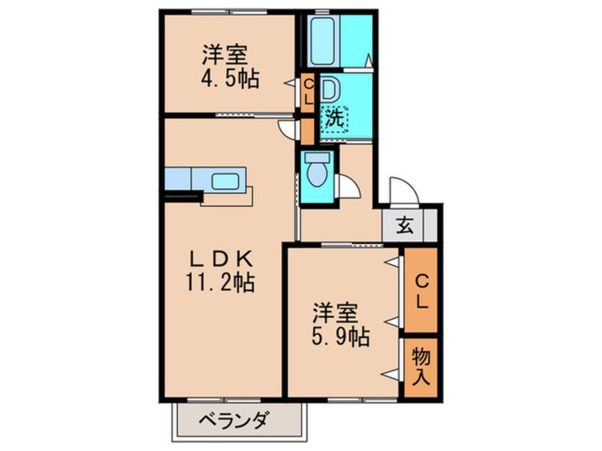間取図 ボヌール青葉台Ｂ棟