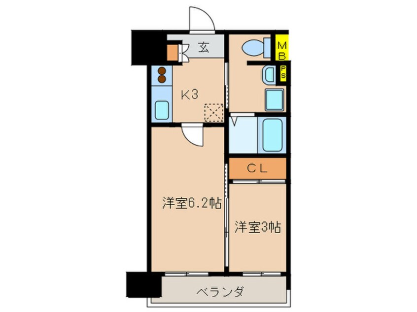 間取図 アメニティ香椎宮前