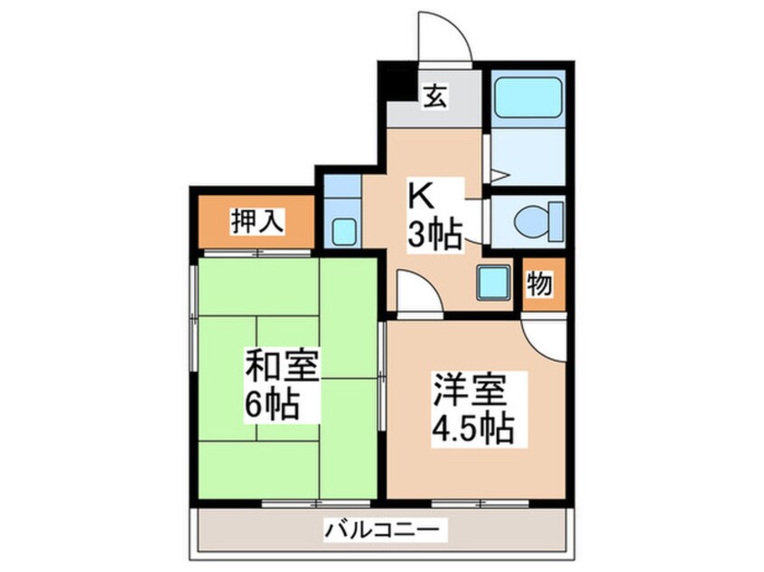 間取図 メゾンアラキB